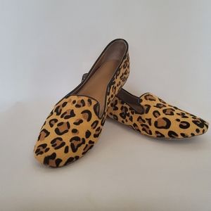 J. Crew leopard flats
